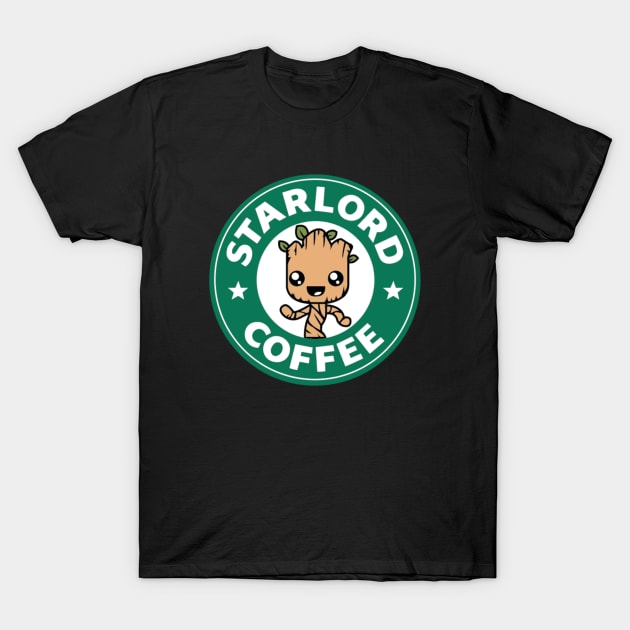 StarLord Coffee T-Shirt by scaredmuffin